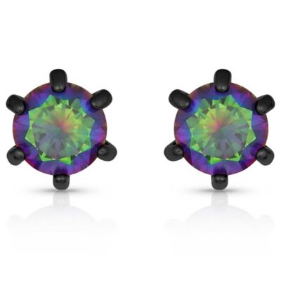 Montana Silversmiths Northern Lights Mystic Topaz Stone Stud Earrings, ER4141