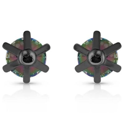 Image showing  Northern Lights Mystic Topaz Stone Stud Earrings