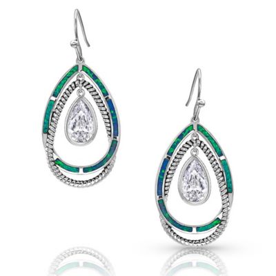 Image showing  Opal Ribbons Teardrop Earrings
