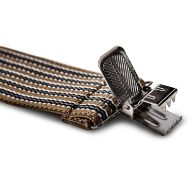 Image showing  Men's Brown Multi Stripe Utility Suspenders, 2 in. x 48 in.