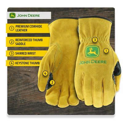 Image showing  Split Leather Work Gloves, 1 Pair