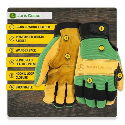 Image showing  Men's Spandex Heavy-Duty Gloves with Reinforced Palm, 1-Pair