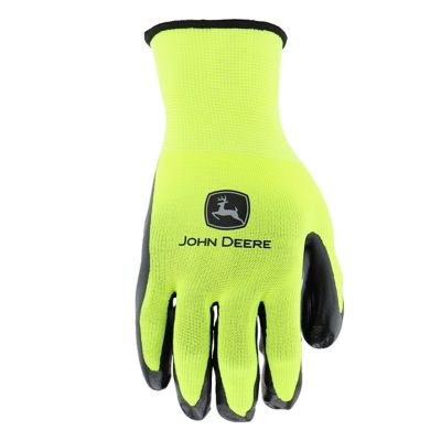 Image showing  Men's Polyester Hi-Vis Dipped Touch Gloves, 5-Pairs