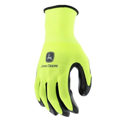 Image showing  Men's Polyester Hi-Vis Dipped Touch Gloves, 5-Pairs