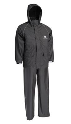 John Deere Men's Hi-Vis Rain Suit, Black Great!!