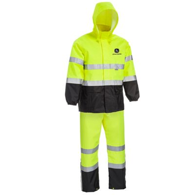 John Deere Men's Hi-Vis Rain Suit