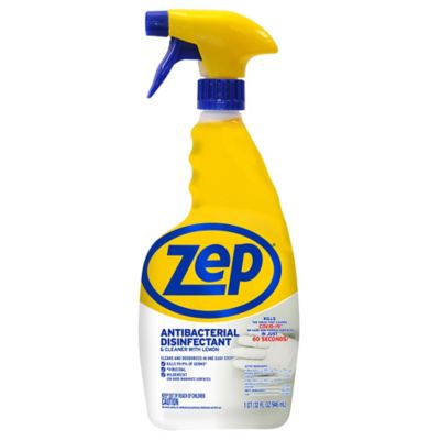 Zep Commercial Antibacterial Disinfectant Cleaner with Lemon, 32 oz.