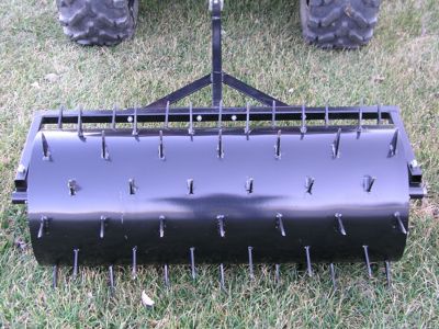 Image showing  Tow-Behind Heavy-Duty Steel Drum Spike Aerator, 48 in.