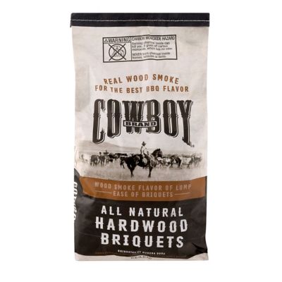 Cowboy Charcoal All Natural Range Style Hardwood Briquettes, 14 lb.