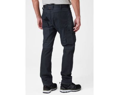 Image showing  Relaxed Fit Mid-Rise Oxford Service Pants