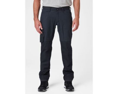 Image showing  Relaxed Fit Mid-Rise Oxford Service Pants