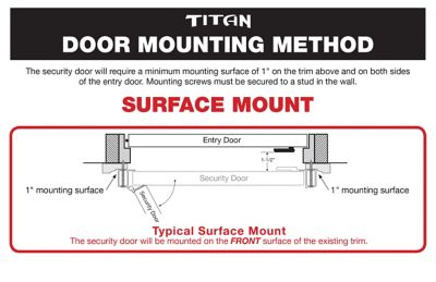 Image showing  30 in. x 80 in. Su Casa Navajo White Surface Mount Outswing Steel Security Door with Expanded Metal Screen