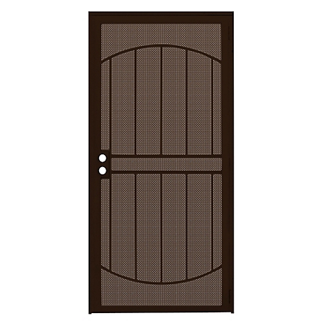 Titan 36 in. x 80 in. ArcadaMax Copper Surface Mount Outswing Steel Security Door with Perforated Metal Screen