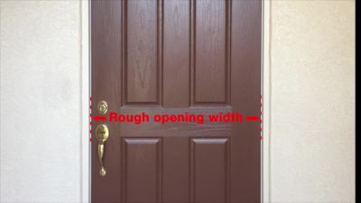 Image showing  30 in. x 80 in. Estate White Recessed Mount All Season Security Door with Insect Screen and Glass Inserts