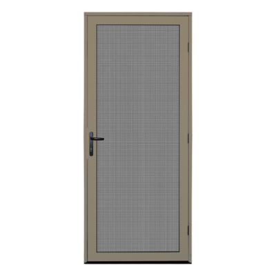 Titan 32 in. x 80 in. Surface Mount Desert Sand Ultimate Security Screen Door with Meshtec Screen