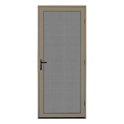 Titan 32 in. x 80 in. Surface Mount Desert Sand Ultimate Security Screen Door with Meshtec Screen