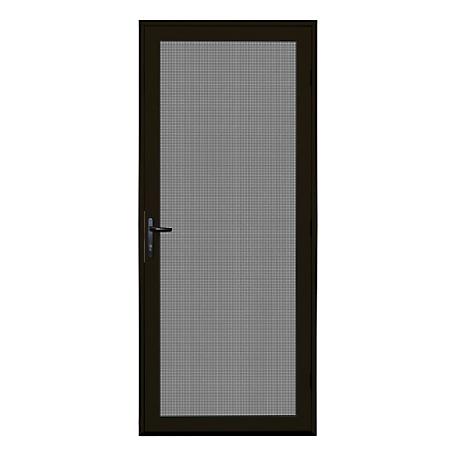 Titan 36 in. x 80 in. Surface Mount Bronze Ultimate Security Screen Door with Meshtec Screen