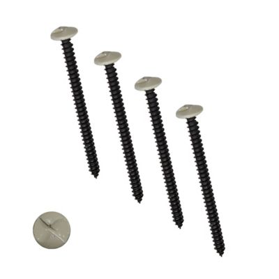 Titan 4 in. Navajo White One-Way Door Screws, 3/4 in. Head, 4 pc.