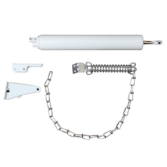 White Heavy Duty Door Closer and Windchain White Heavy Duty Door Closer and Windchain