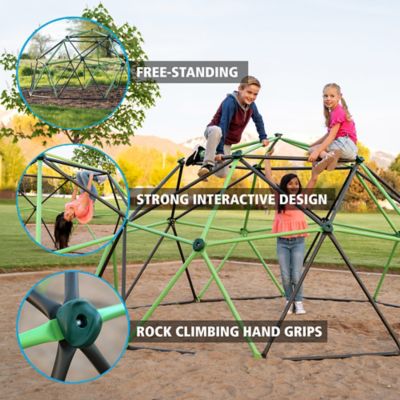 Image showing  Climbing Dome, 66 in., Mantis Green/Bronze, 5 ft. 6 in. x 11 ft., 600 lb. Capacity, Ages 3-10