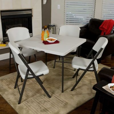 Image showing  37 in. Square Fold-in-Half Portable Table