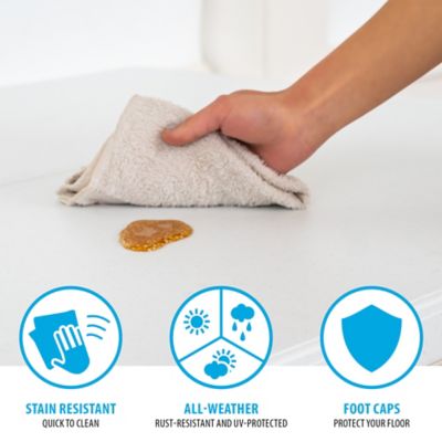 Image showing 6 th Lifetime 37 in. Square Fold-in-Half Portable Table