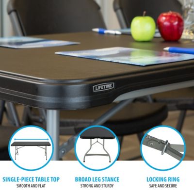 Image showing 5 th Lifetime 6 ft. Nesting Commercial Folding Table