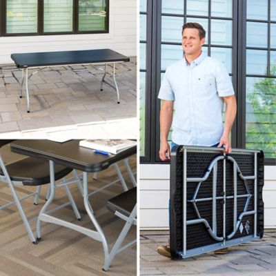 Image showing 6 th Lifetime 6 ft. Nesting Commercial Folding Table