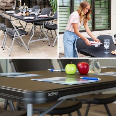 Image showing 7 th Lifetime 6 ft. Nesting Commercial Folding Table