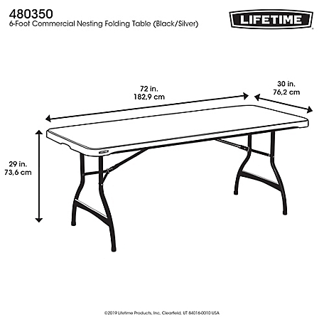 Lifetime 8 ft. Nesting Folding Tables, 4-Pack at Tractor Supply Co.