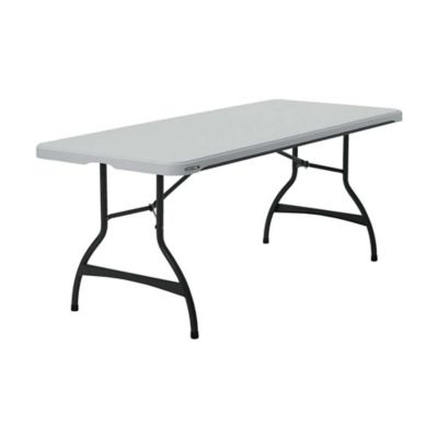 Image showing  6 ft. Nesting Commercial Folding Tables, White, 4-Pack