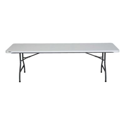 Image showing 9 th Lifetime 8 ft. Nesting Commercial Folding Table, White