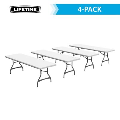 Lifetime 8 ft. Nesting Folding Tables, 4-Pack