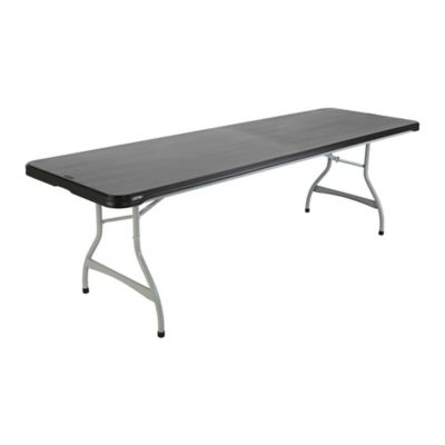 Lifetime 8 ft. Nesting Commercial Folding Table, Black