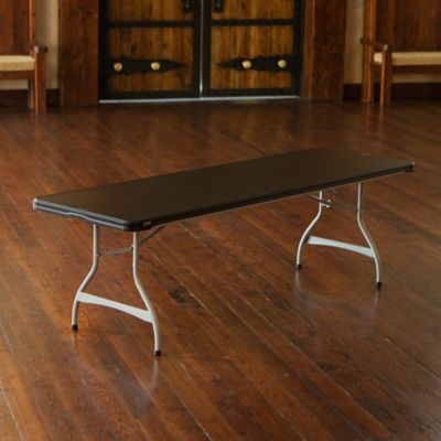 Image showing  8 ft. Nesting Commercial Folding Table, Black