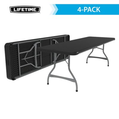 Lifetime 8 ft. Nesting Commercial Folding Table, 4-Pack