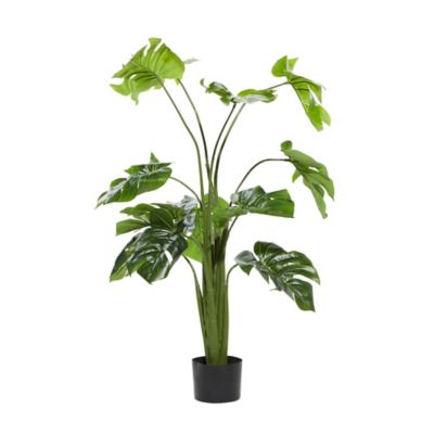 Image showing  48 in. Artificial Monstera Plant in Ceramic Pot