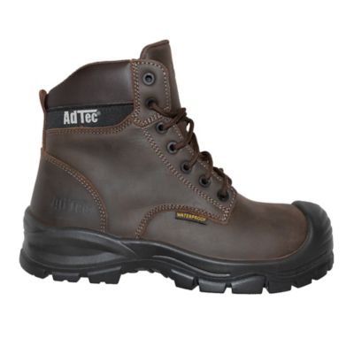 Image showing 3 th AdTec Men's Waterproof Composite Toe Work Boots, Crazy Horse Leather, 6 in.