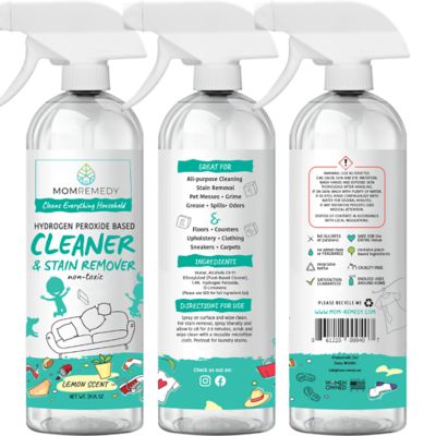 MomRemedy Hydrogen Peroxide Cleaner and Stain Remover, 24 oz., 3-Pack
