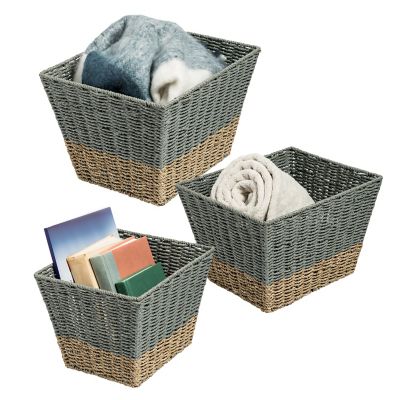 Honey-Can-Do Square Nesting Seagrass Storage Baskets, 3 pc. Great quality, looks perfect on a shelf!