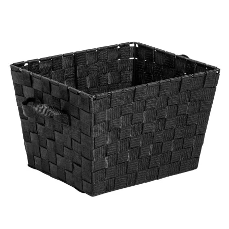 Honey-Can-Do Woven Storage Bins Black 2-Piece Baskets Boxes & Trunks