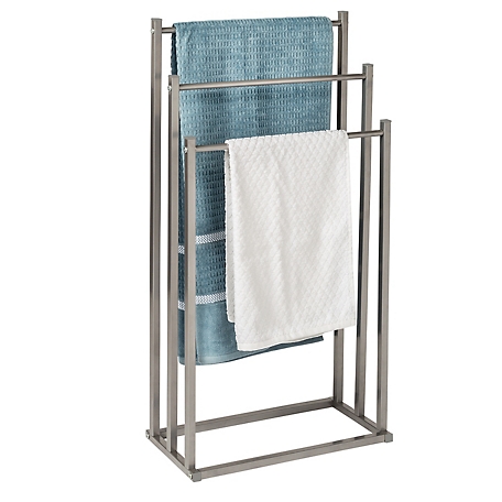 Honey-Can-Do 3-Tier Metal Bathroom Towel Rack, 18 in. x 8.5 in. x 33 in.