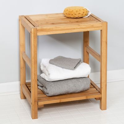 Striped Beige Details about   Soft Sided Laundry Hamper With Bamboo Rim Lid Threshold 