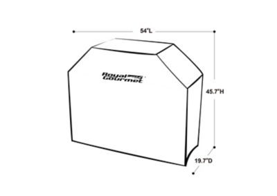 Image showing  54 in. Heavy-Duty Oxford Waterproof Grill Cover