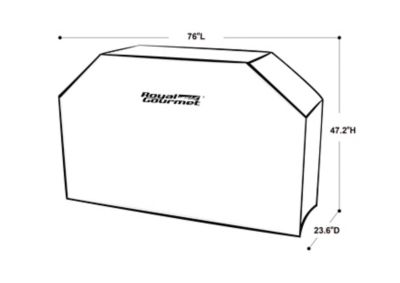 Image showing  76 in. Grill Cover, Oxford Waterproof Heavy-Duty