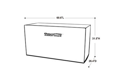 Image showing  60 in. Oxford Heavy-Duty Waterproof Grill Cover