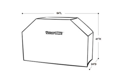 Image showing  64 in. Oxford Heavy-Duty Waterproof Grill Cover