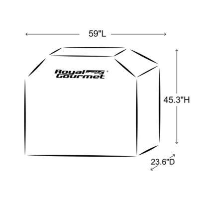 Image showing  59 in. Oxford Heavy-Duty Waterproof Grill Cover for PL2032, CR6013P