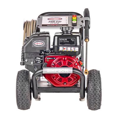 Image showing  3,400 PSI 2.5 GPM Gas Cold Water MegaShot Pressure Washer with Kohler SH270 Engine, 10 in. Premium Tires