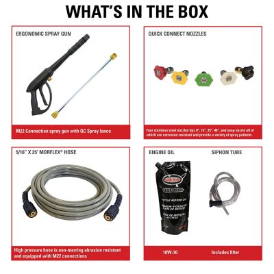 Image showing 6 th SIMPSON 3,400 PSI 2.5 GPM Gas Cold Water MegaShot Pressure Washer with Kohler SH270 Engine, 10 in. Premium Tires